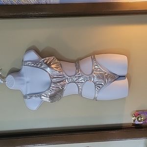 Silver Space Swimsuit Bodysuit Meduim/Small